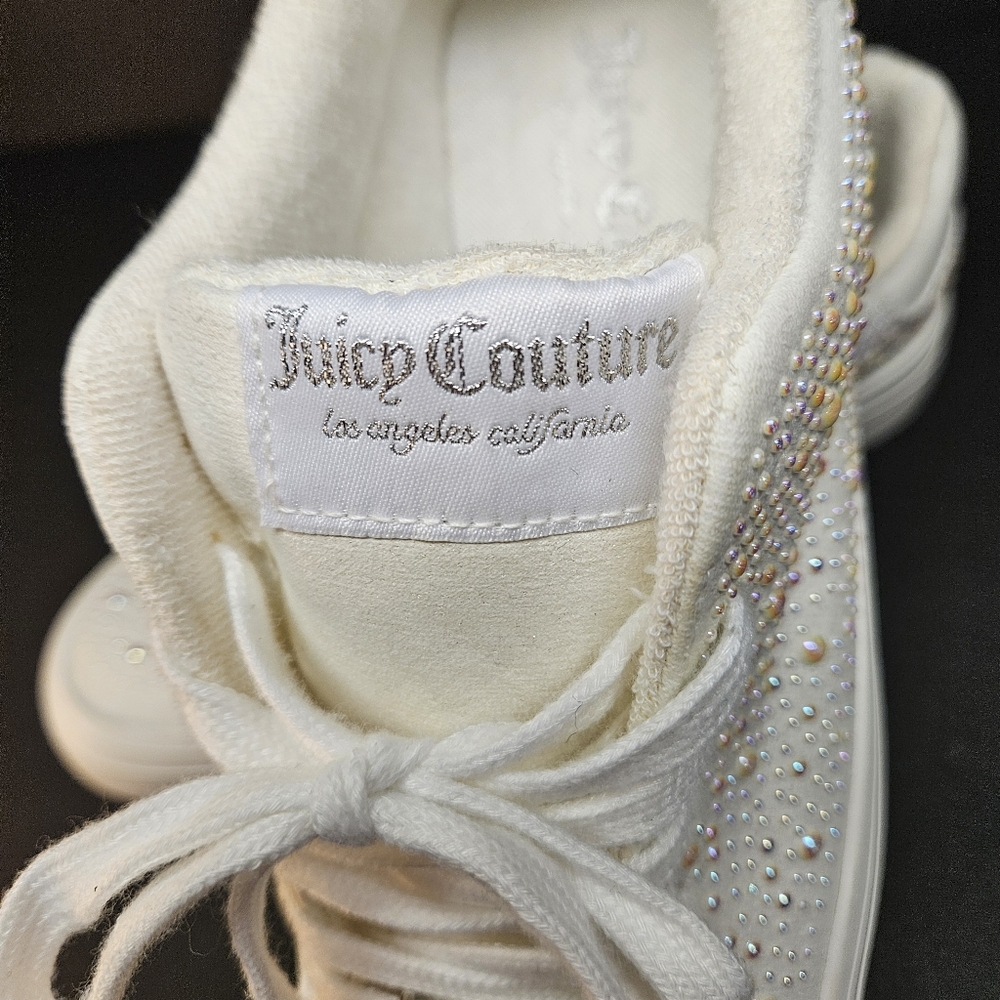Juicy Couture Alanis Bdazzled Pearl Platform Women’s Sneaker - Picture 3 of 11
